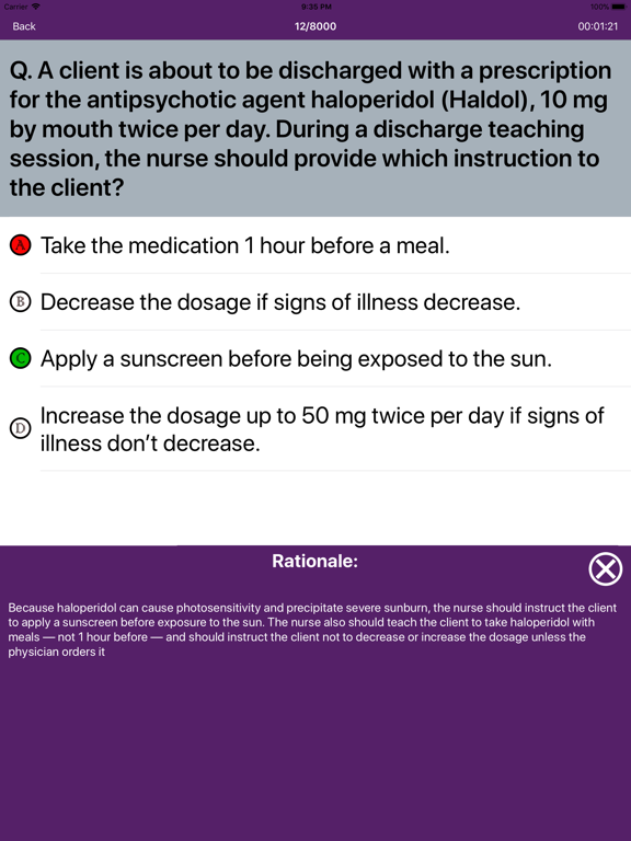 Nursing Quiz 10000+ Questions iPad screenshot 6 - Education app