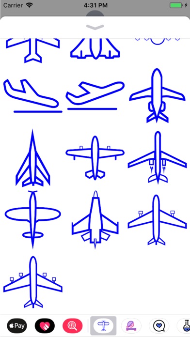 Aviation Blue Stickers screenshot 3