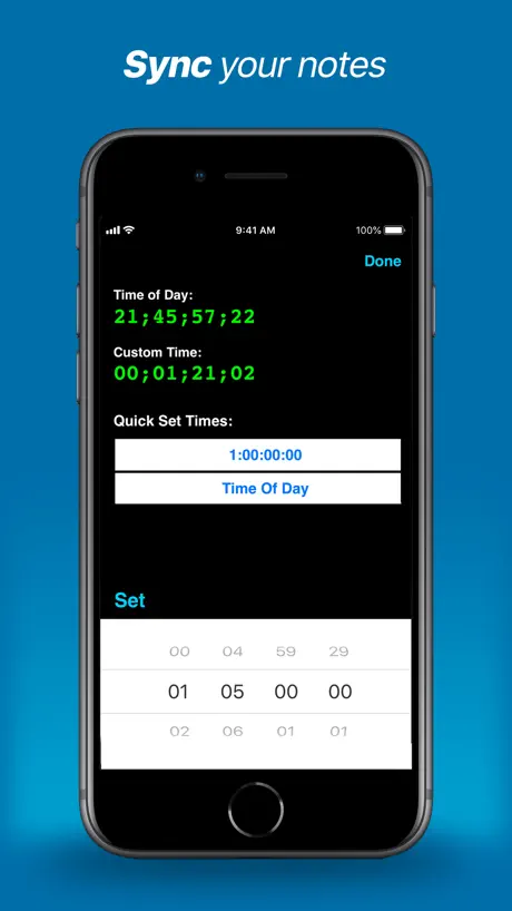Timecode Logs