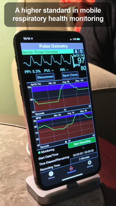 Pulse Oximetry Screenshot