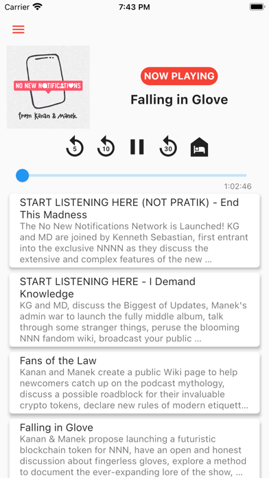 No New Notifications Screenshot