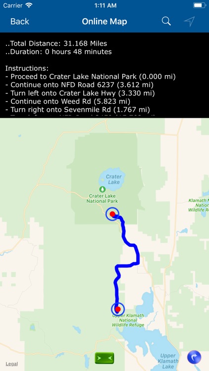 Crater Lake National Park Map screenshot-3