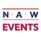 The NAW Events App is a custom-designed mobile app that uniquely connects event attendees