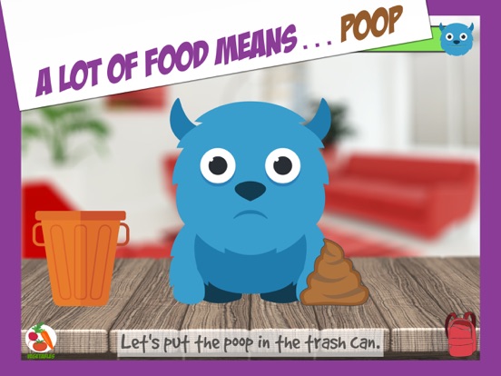 Hungry Monster Learning Game iPad screenshot 6 - Education app
