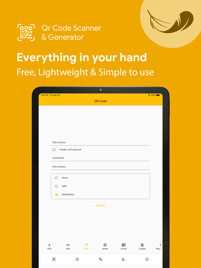 Scanner and Generator