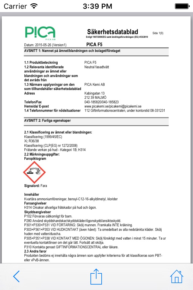 Pica Datasheets screenshot 4