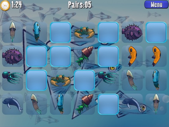 Screenshot #4 pour Aquarium Pairs - Fun mind game
