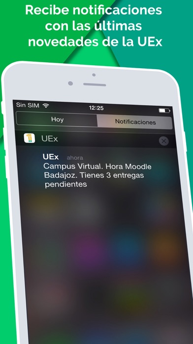 Universidad de Extremadura Screenshot