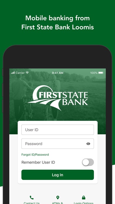 First State Bank Loomis Screenshot