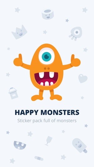 Happy Monster stickers(圖1)-速報App