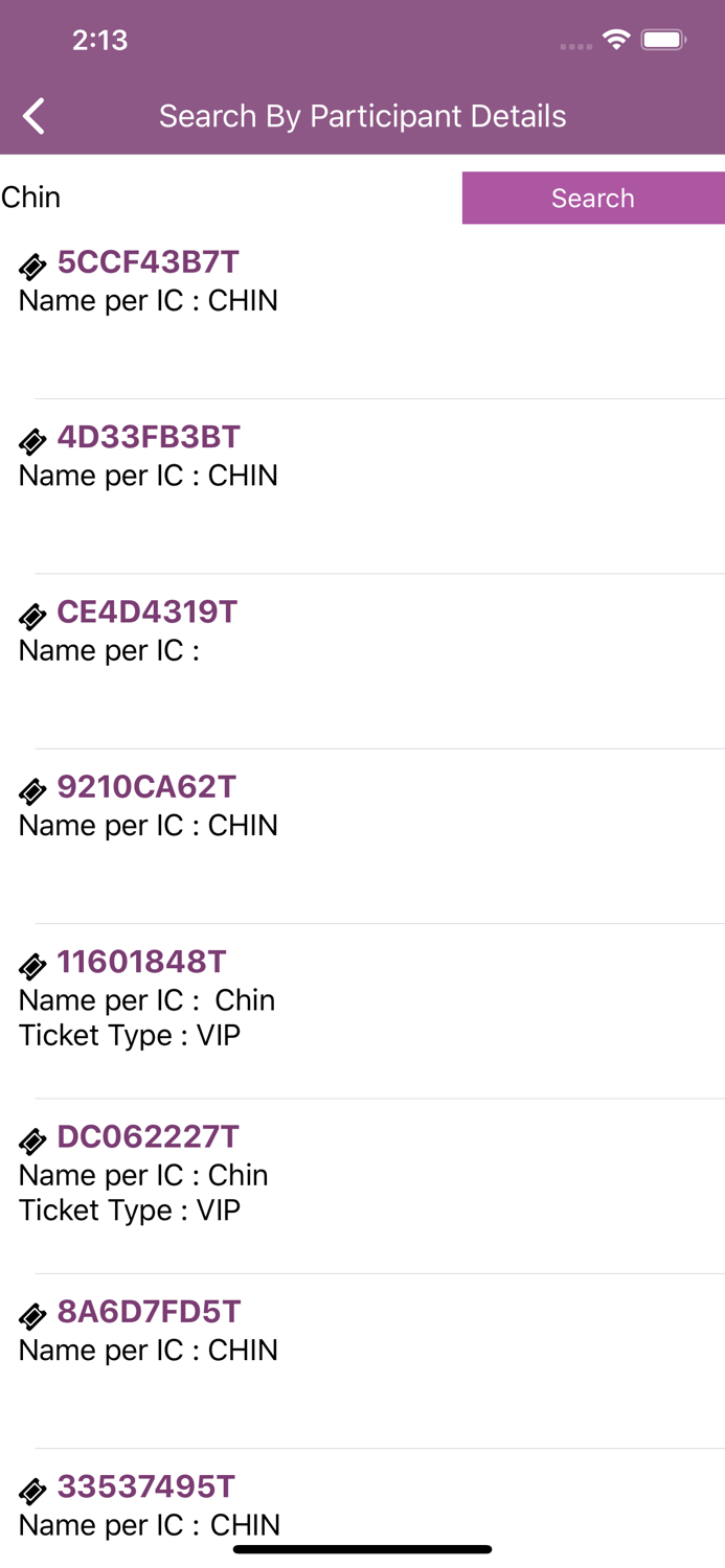 Ticket2u Check-in Manager