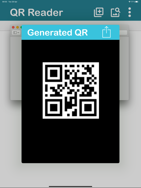 QR Reader Express iPad screenshot