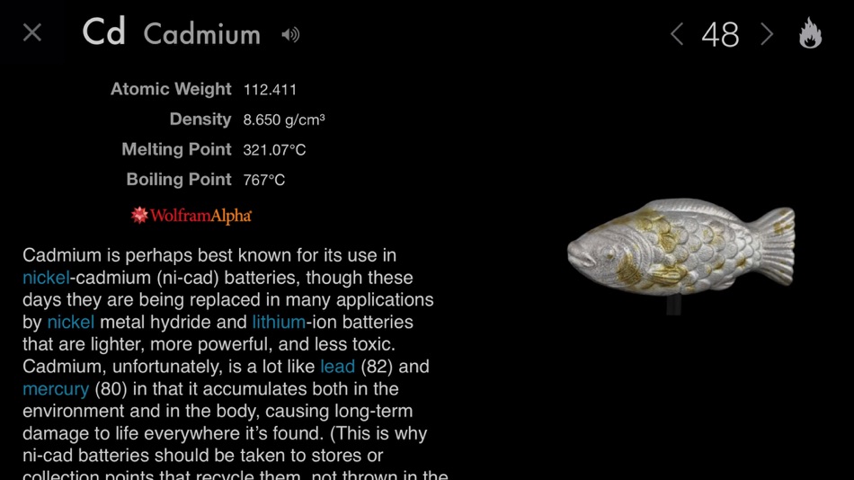 #5. The Elements by Theodore Gray (iOS) Podle: NatureGuides Ltd.