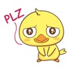 Yellow Baby Chicken Sticker icon