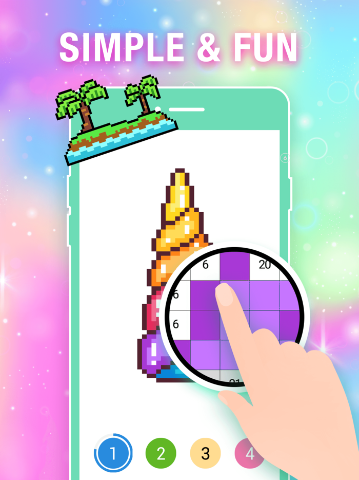 Color by Number Pixel Drawing