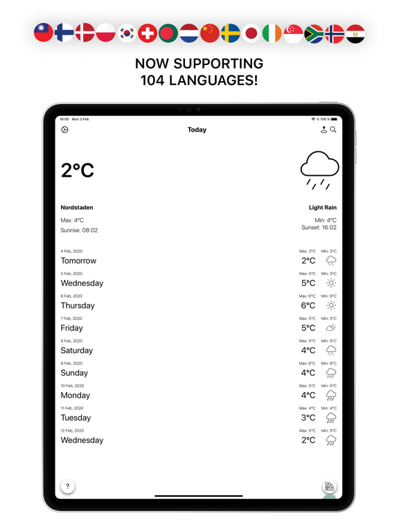 Screenshot #4 pour Minimalistic Weather App