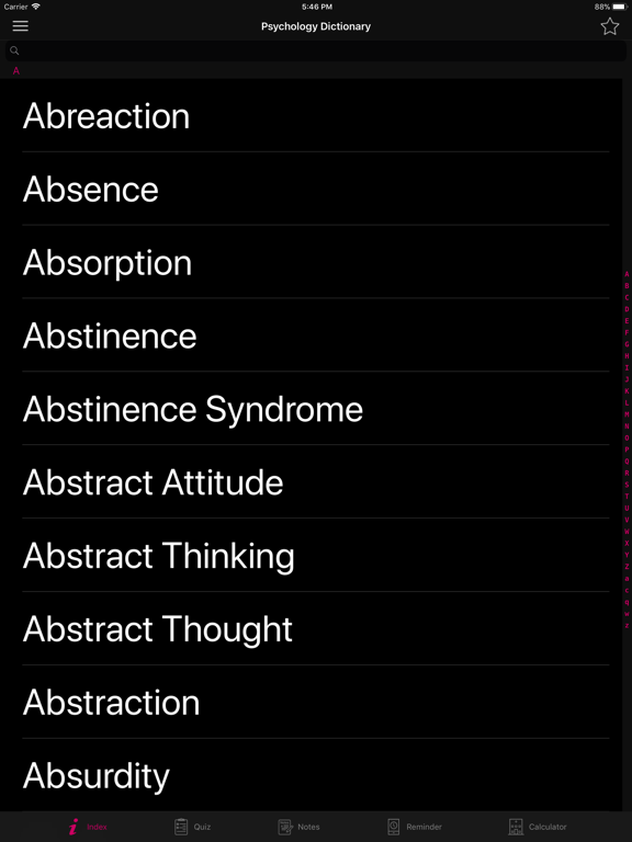 Screenshot #4 pour Psychology Dictionary Terms