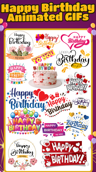 Screenshot #3 pour Happy Birthday GIF