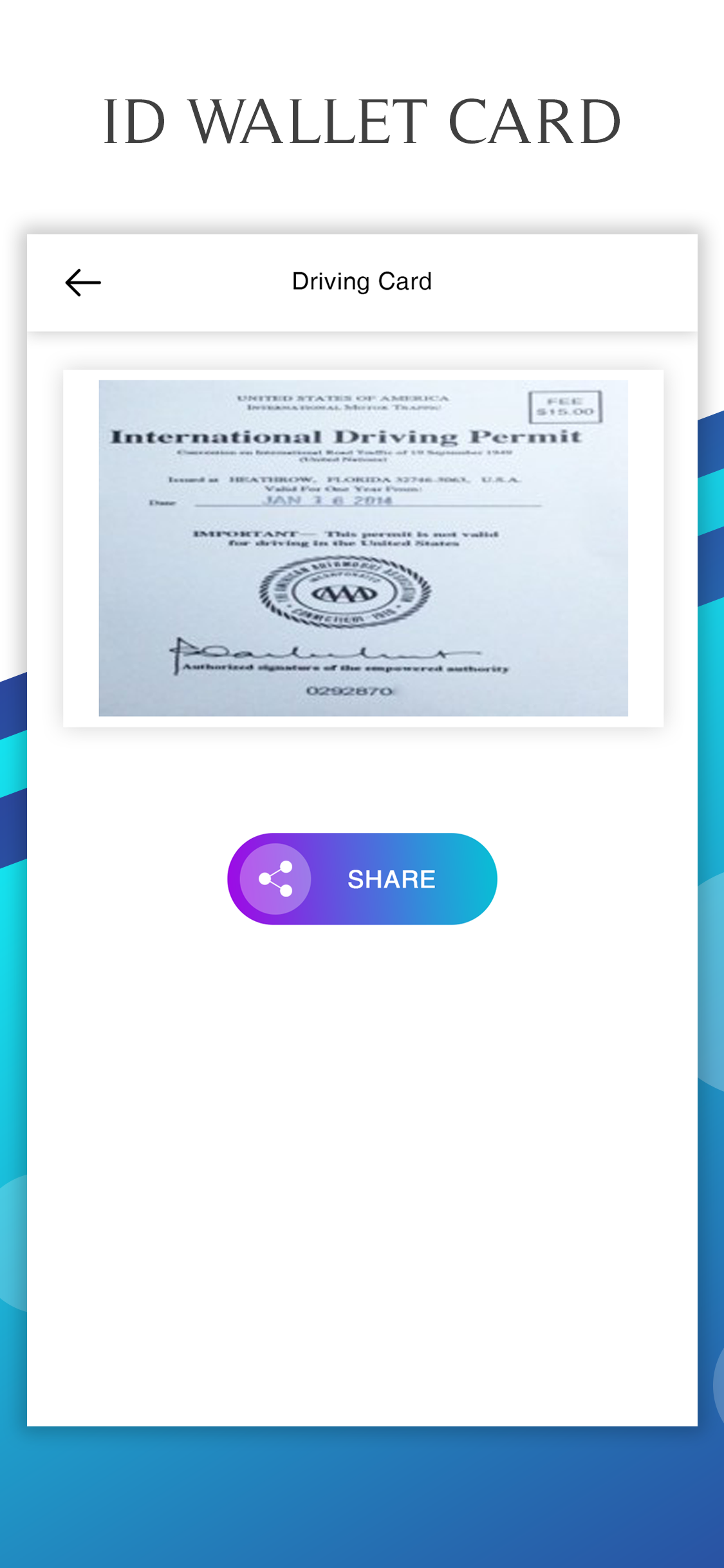 ID Proof & Card Mobile Wallet screenshot 4