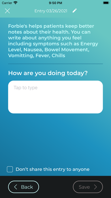 Forbie - Cancer Care Support Screenshot