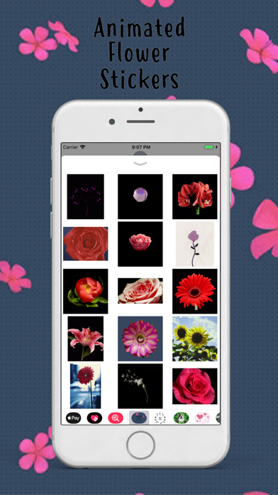 Animated Flower Pack Stickers screenshot 2