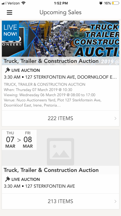 Nuco Auctioneers Screenshot