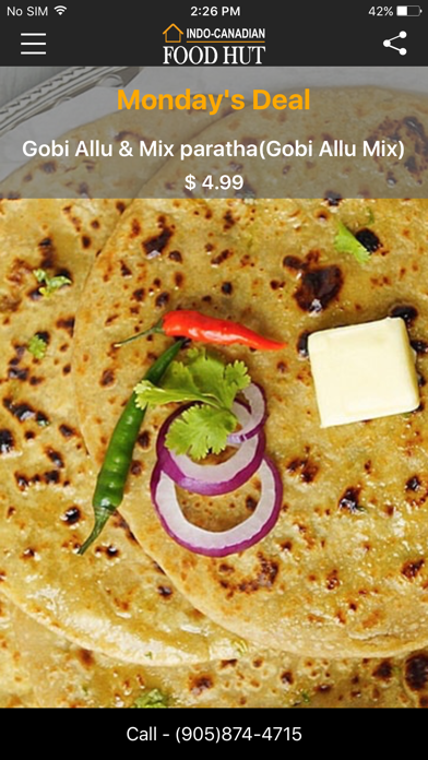 Screenshot #1 pour Indo Canadian Food Hut
