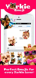 Yorkie Dog Emoji Stickers screenshot #1 for iPhone