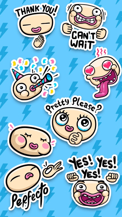 Pretty Funny Faces Stickers
