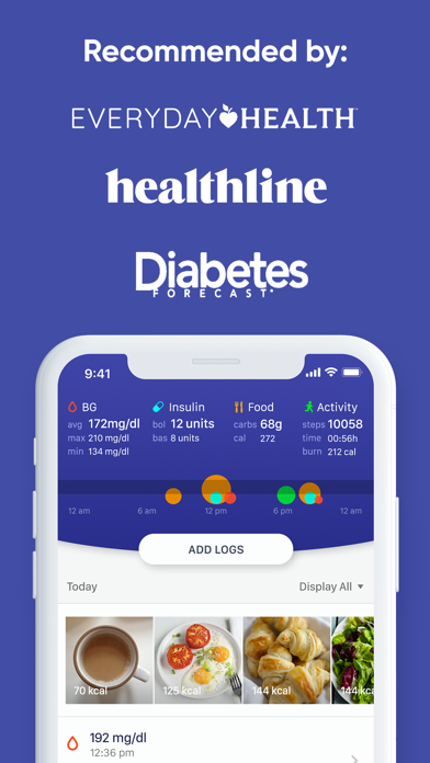 Glucose Buddy Diabetes Tracker Screenshot
