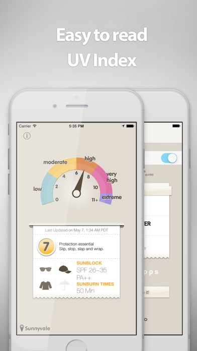 Screenshot #1 pour UVmeter - Check UV Index