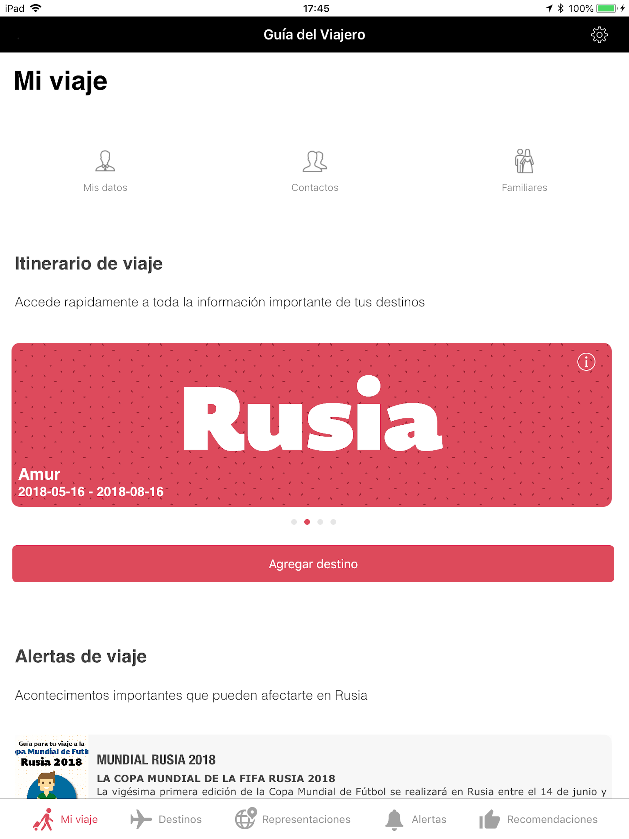 Guía del Viajero SRE