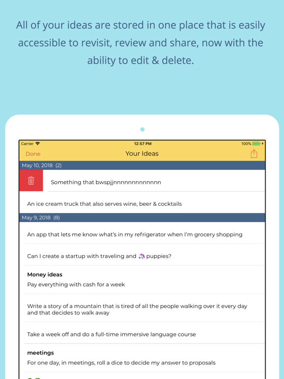 IdeaPad: Practice Creativity iPad screenshot 5 - Productivity app