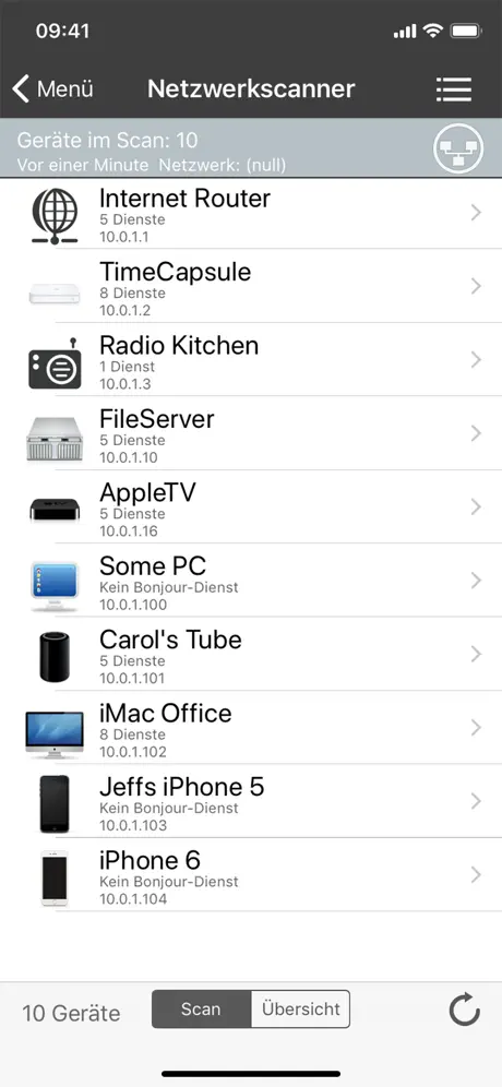 iNet - Netzwerkscanner