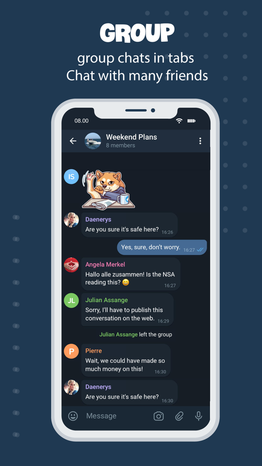 #2. Tele Messenger Chat Secure (iOS) 由: Hoan Ngo Quoc