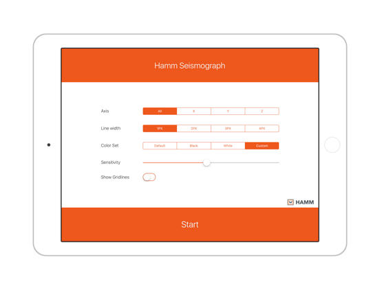 Hamm Seismograph iPad screenshot 1 - Utilities app