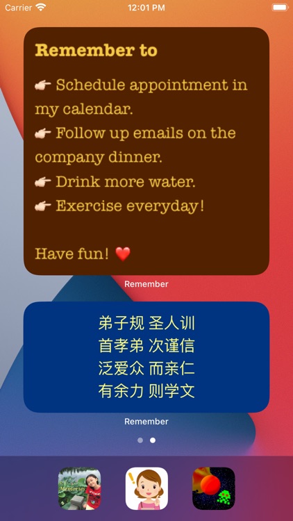 Remember: Stickies Widget screenshot-3