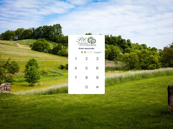 Planters and Citizens Bank iPad screenshot 2 - Finance app