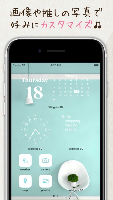 写真ウィジェット 時計カレンダー - Widgets SDのおすすめ画像1