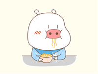 Funny Piglet Animated Stickers