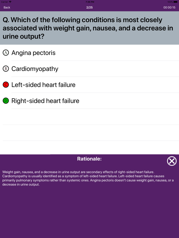Medical Surgical Nursing Mock iPad screenshot 4 - Education app