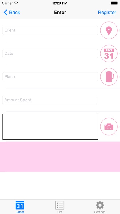 Business Entertaining Memo