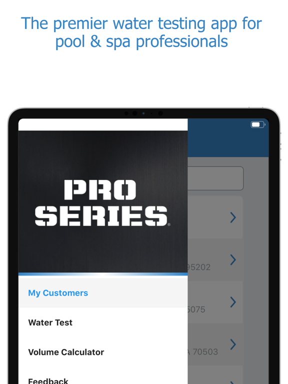 Pro Series Pool & Spa iPad screenshot 1 - Utilities app