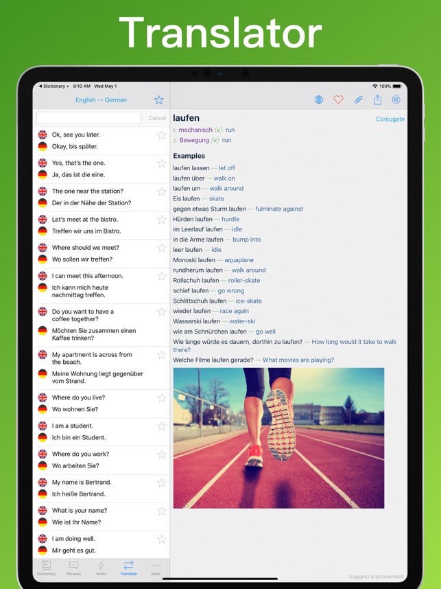 German Translator Dictionary + On The App Store