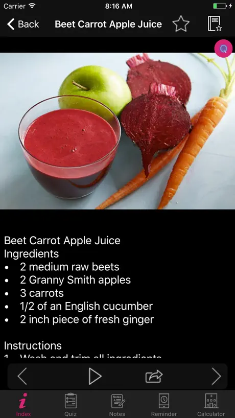 AZ Juice Recipes