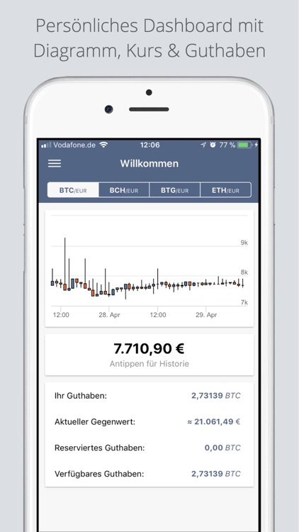 Bitcoin.de Marktplatz App