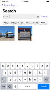 Photos Search Text screenshot