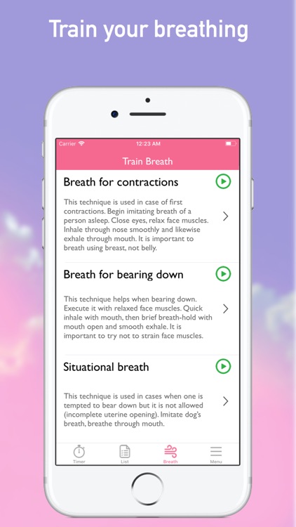 Labor Contraction Timer Birth