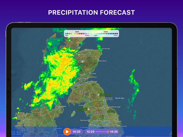 ‎RAIN RADAR ° live vejrkort Skærmbillede