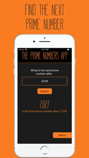 Screenshot von The Prime Numbers App auf dem iPhone 2